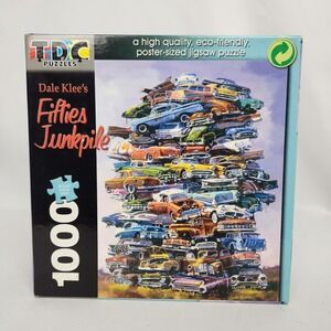 New Sealed TDC Dale Klee's Fifties Junkpile 1000pcs Jigsaw Puzzle 19" x 26.5"